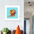 Растянутый холст живопись с собакой картина картины на холсте для украшения стены